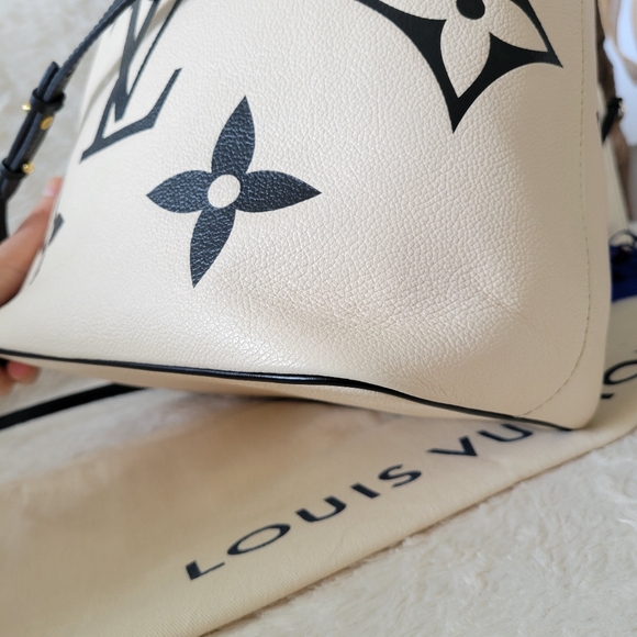 💕LIMITED Edition Louis Vuitton Neo Crafty Giant Noe Ivory Creme Black Empreinte - Picture 14 of 16
